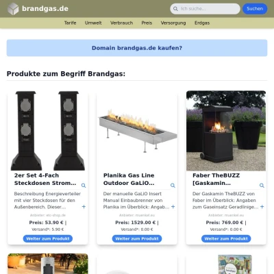 Screenshot brandgas.de