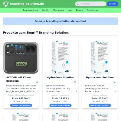 Screenshot branding-solution.de