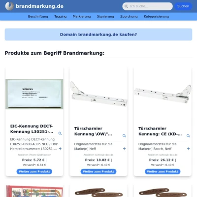 Screenshot brandmarkung.de