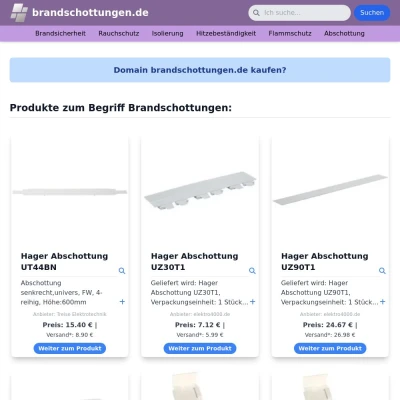 Screenshot brandschottungen.de