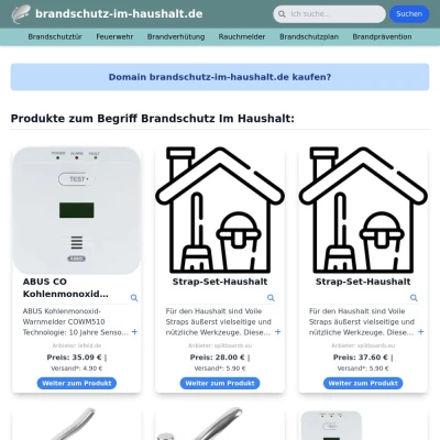 Screenshot brandschutz-im-haushalt.de