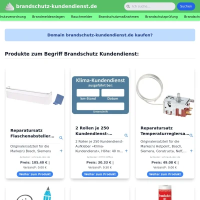 Screenshot brandschutz-kundendienst.de