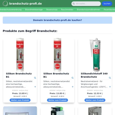 Screenshot brandschutz-profi.de