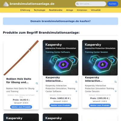 Screenshot brandsimulationsanlage.de