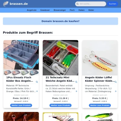 Screenshot brassen.de