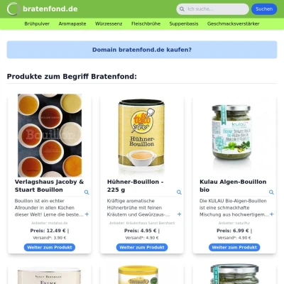 Screenshot bratenfond.de