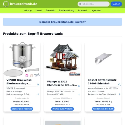 Screenshot brauereitank.de