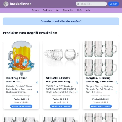 Screenshot braukeller.de
