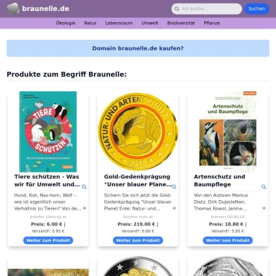 Screenshot braunelle.de
