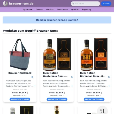 Screenshot brauner-rum.de