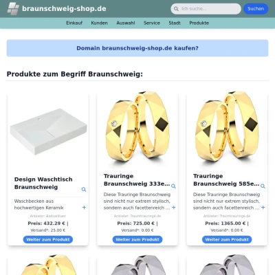 Screenshot braunschweig-shop.de