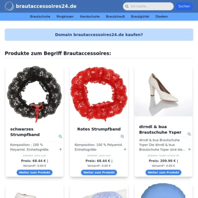 Screenshot brautaccessoires24.de