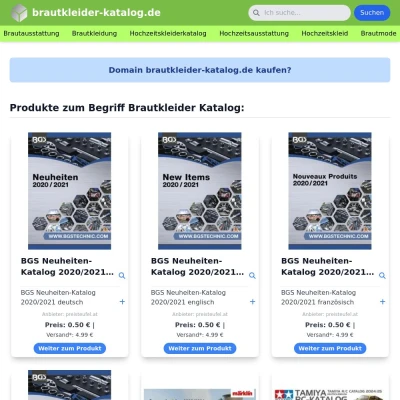 Screenshot brautkleider-katalog.de