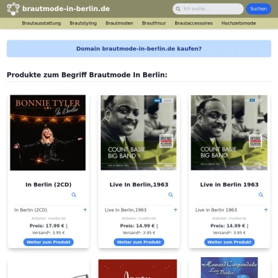 Screenshot brautmode-in-berlin.de