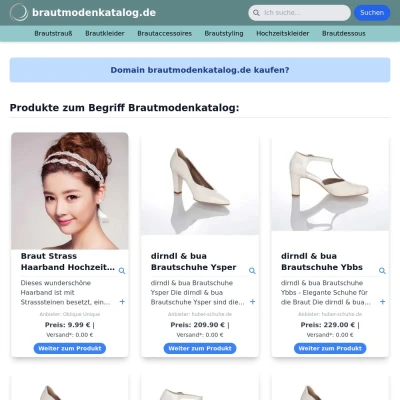 Screenshot brautmodenkatalog.de