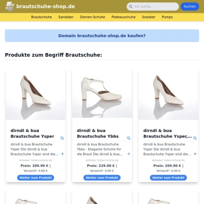 Screenshot brautschuhe-shop.de