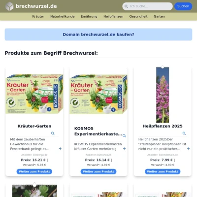 Screenshot brechwurzel.de