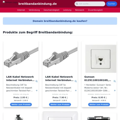 Screenshot breitbandanbindung.de