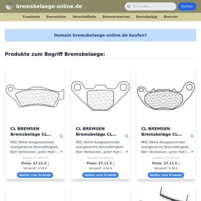 Screenshot bremsbelaege-online.de