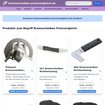 Screenshot bremsscheiben-preisvergleich.de