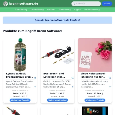 Screenshot brenn-software.de