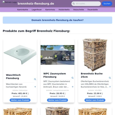 Screenshot brennholz-flensburg.de