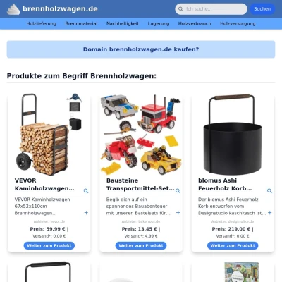 Screenshot brennholzwagen.de