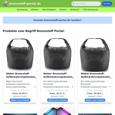 Screenshot brennstoff-portal.de