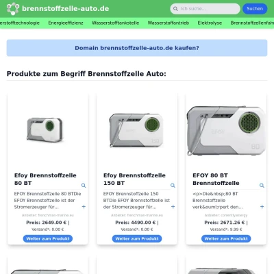 Screenshot brennstoffzelle-auto.de