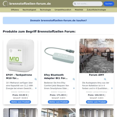 Screenshot brennstoffzellen-forum.de