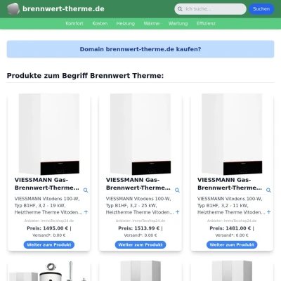 Screenshot brennwert-therme.de