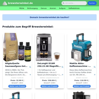 Screenshot brewsterwinkel.de