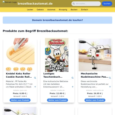 Screenshot brezelbackautomat.de