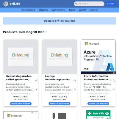Screenshot brfi.de