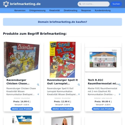 Screenshot briefmarketing.de