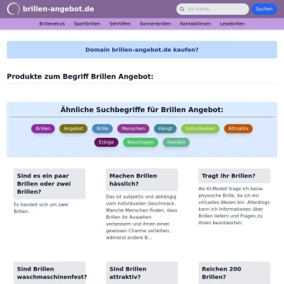 Screenshot brillen-angebot.de