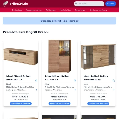 Screenshot brilon24.de
