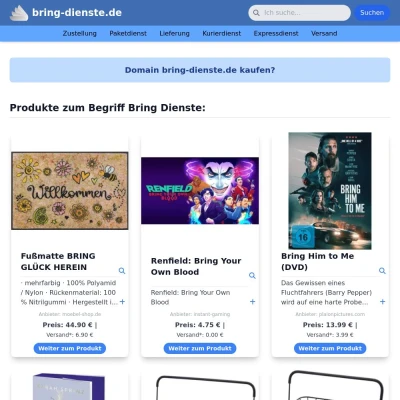 Screenshot bring-dienste.de