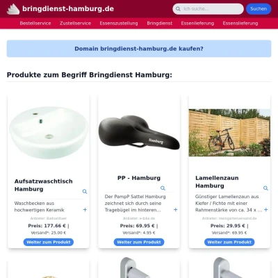 Screenshot bringdienst-hamburg.de