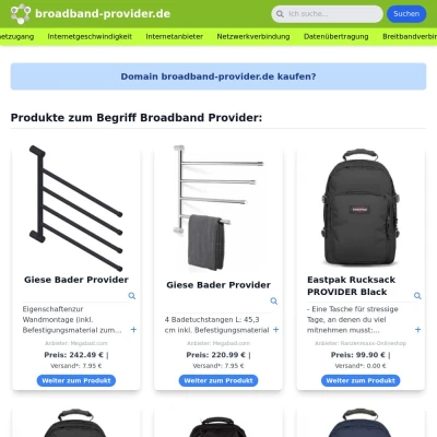 Screenshot broadband-provider.de