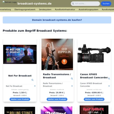 Screenshot broadcast-systems.de