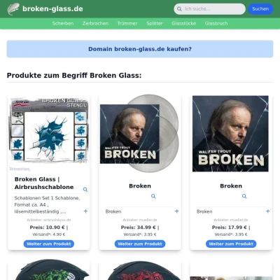 Screenshot broken-glass.de