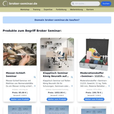 Screenshot broker-seminar.de