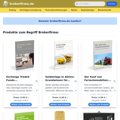 Screenshot brokerfirma.de