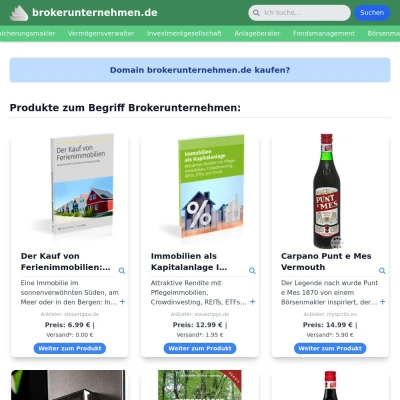 Screenshot brokerunternehmen.de