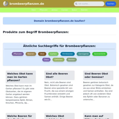 Screenshot brombeerpflanzen.de