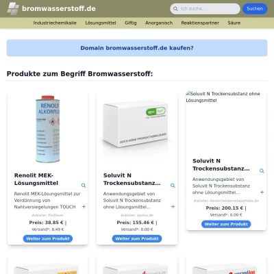 Screenshot bromwasserstoff.de