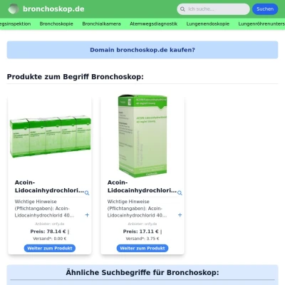 Screenshot bronchoskop.de