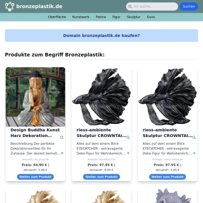 Screenshot bronzeplastik.de