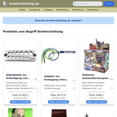 Screenshot brotherstellung.de